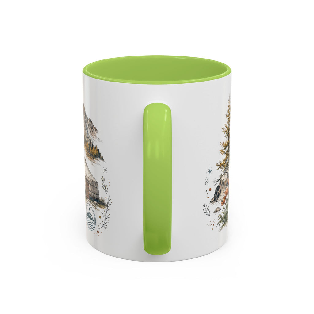 Altai Mountains Mug, Mongolia Travel Souvenir, Bucket List Gift, Accent Ceramic Coffee Mug 11oz 15oz