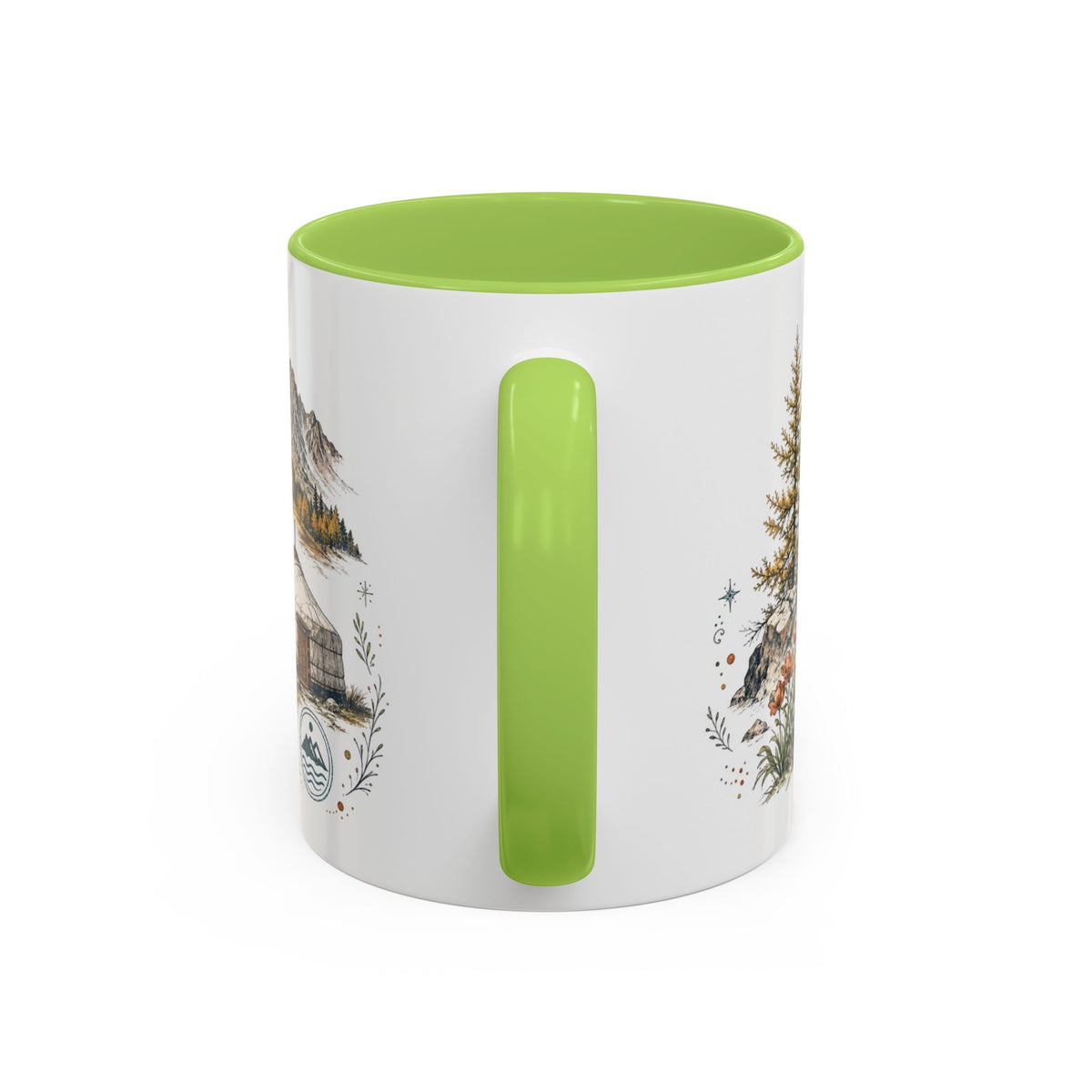 Altai Mountains Mug, Mongolia Travel Souvenir, Bucket List Gift, Accent Ceramic Coffee Mug 11oz 15oz