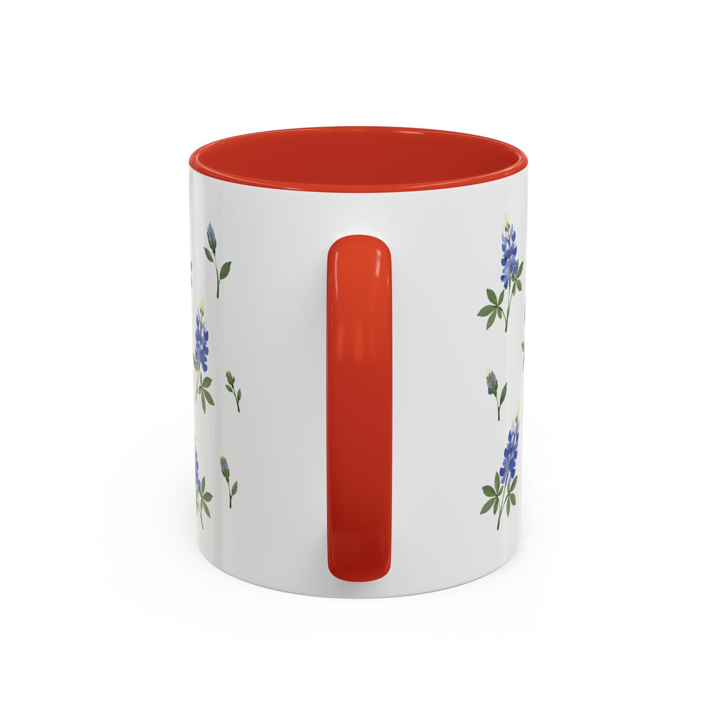 Texas Bluebonnet Mug, State Flower Floral Coffee Cup, 11oz Botanical Gift