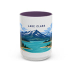 Lake Clark National Park Coffee Mug | Solid Color Block Park Souvenir | 11oz 15oz Accent Mug