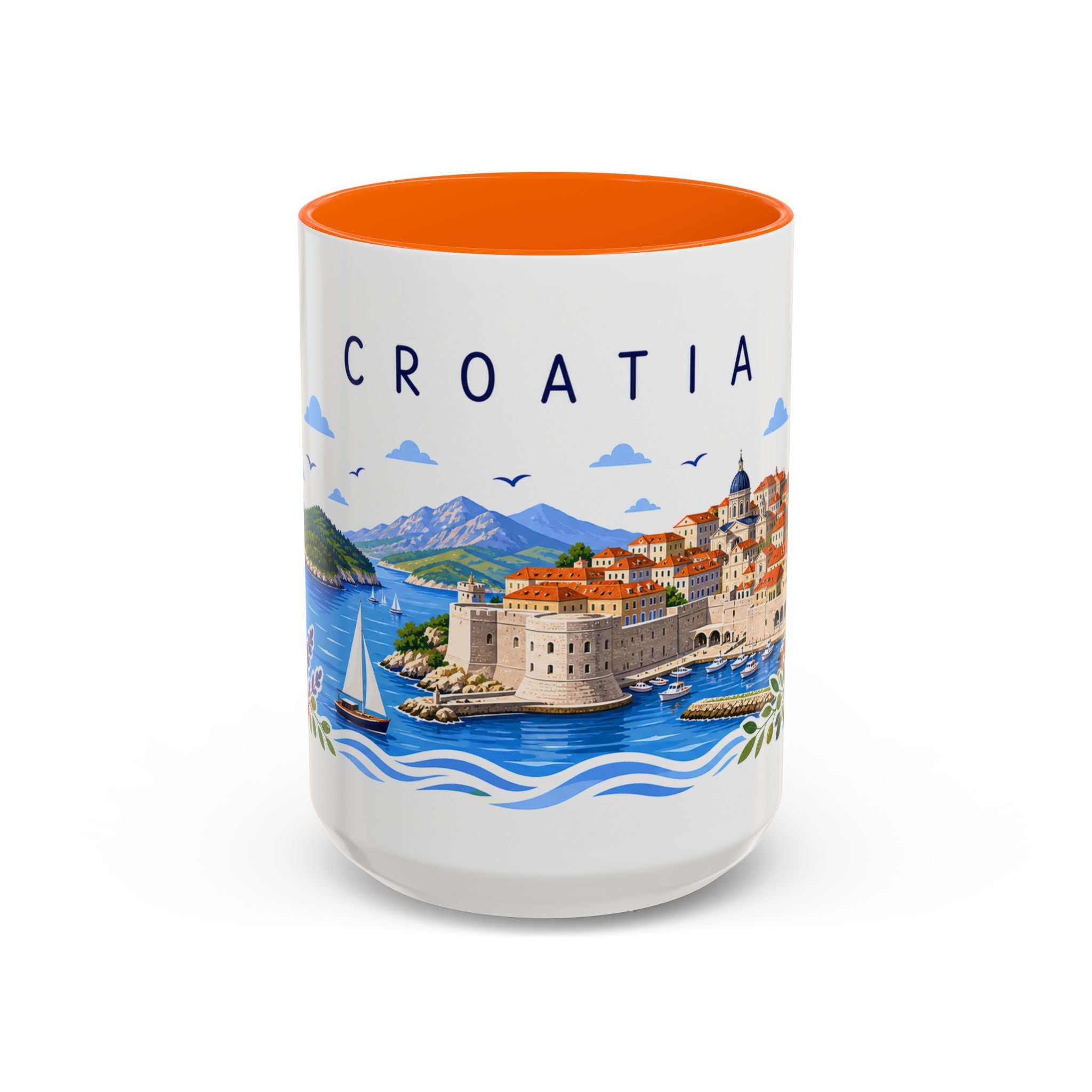 Croatia Coffee Mug | Travel Souvenir Accent Mug | Place Gift Ceramic Cup 11oz 15oz