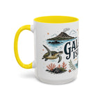 Galapagos Islands Coffee Mug | Travel Destination Souvenir Gift | Accent Color Ceramic 11oz 15oz