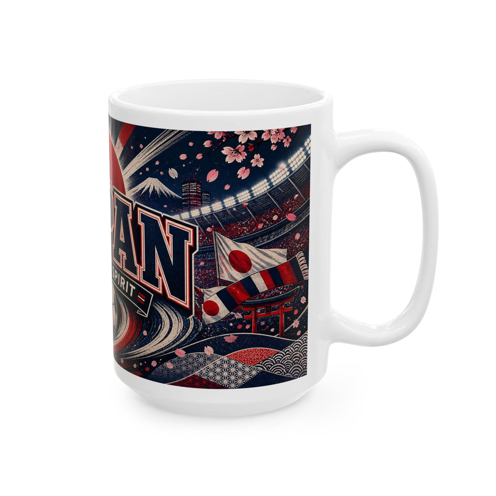 Japan Soccer Spirit Coffee Mug | Soccer Fan Gift | Ceramic 11oz 15oz Match Day Cup