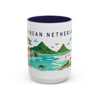 Caribbean Netherlands Coffee Mug | Travel Souvenir Accent Mug | Country Gift Ceramic Cup 11oz 15oz