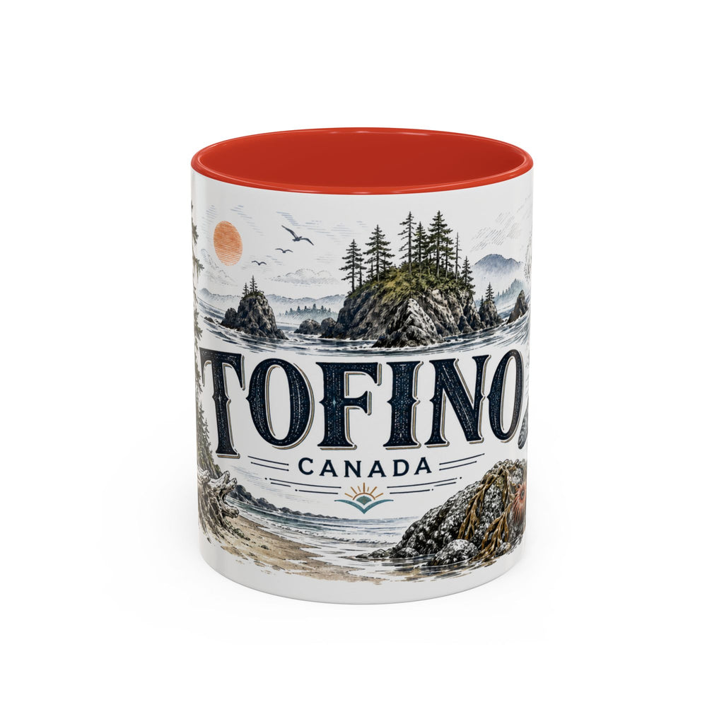 Tofino Mug, Canada Travel Souvenir, Bucket List Gift, Accent Ceramic Coffee Mug 11oz 15oz