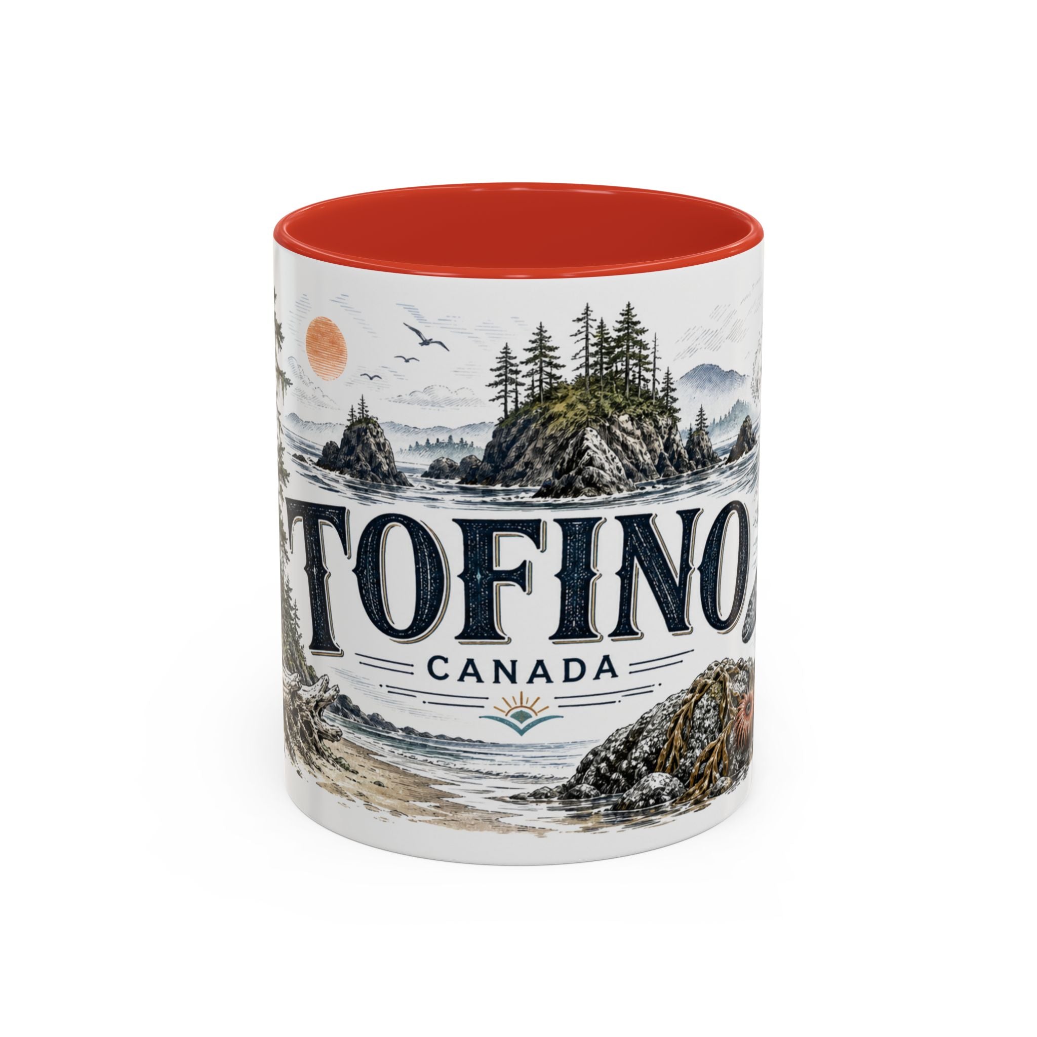 Tofino Mug, Canada Travel Souvenir, Bucket List Gift, Accent Ceramic Coffee Mug 11oz 15oz