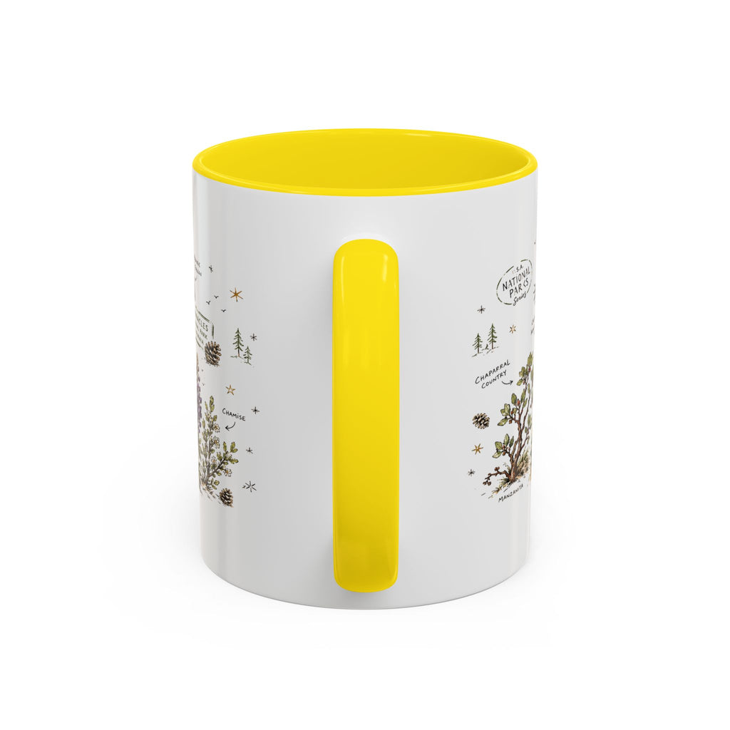 Pinnacles National Park Coffee Mug | California Rock Climbing Condor Gift | Accent Color Ceramic 11oz 15oz