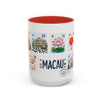 Macau Coffee Mug | Postage Stamp Collage Mug | Travel Souvenir Accent Cup 11oz 15oz