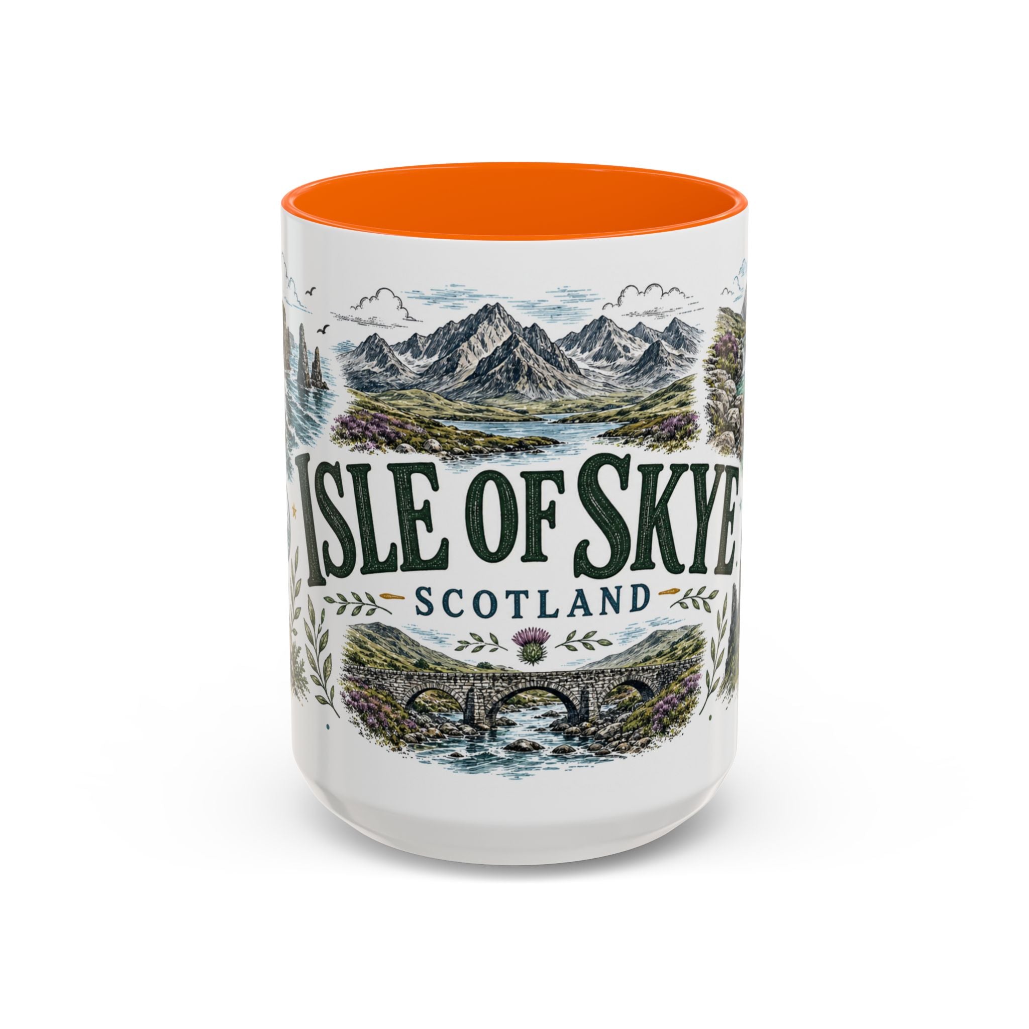 Isle of Skye Mug, Scotland Travel Souvenir, Bucket List Gift, Accent Ceramic Coffee Mug 11oz 15oz