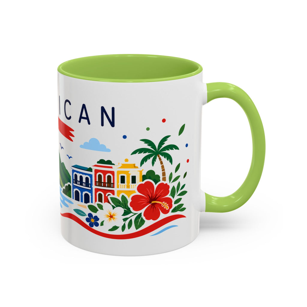 Dominican Republic Coffee Mug | Travel Souvenir Accent Mug | Country Gift Ceramic Cup 11oz 15oz