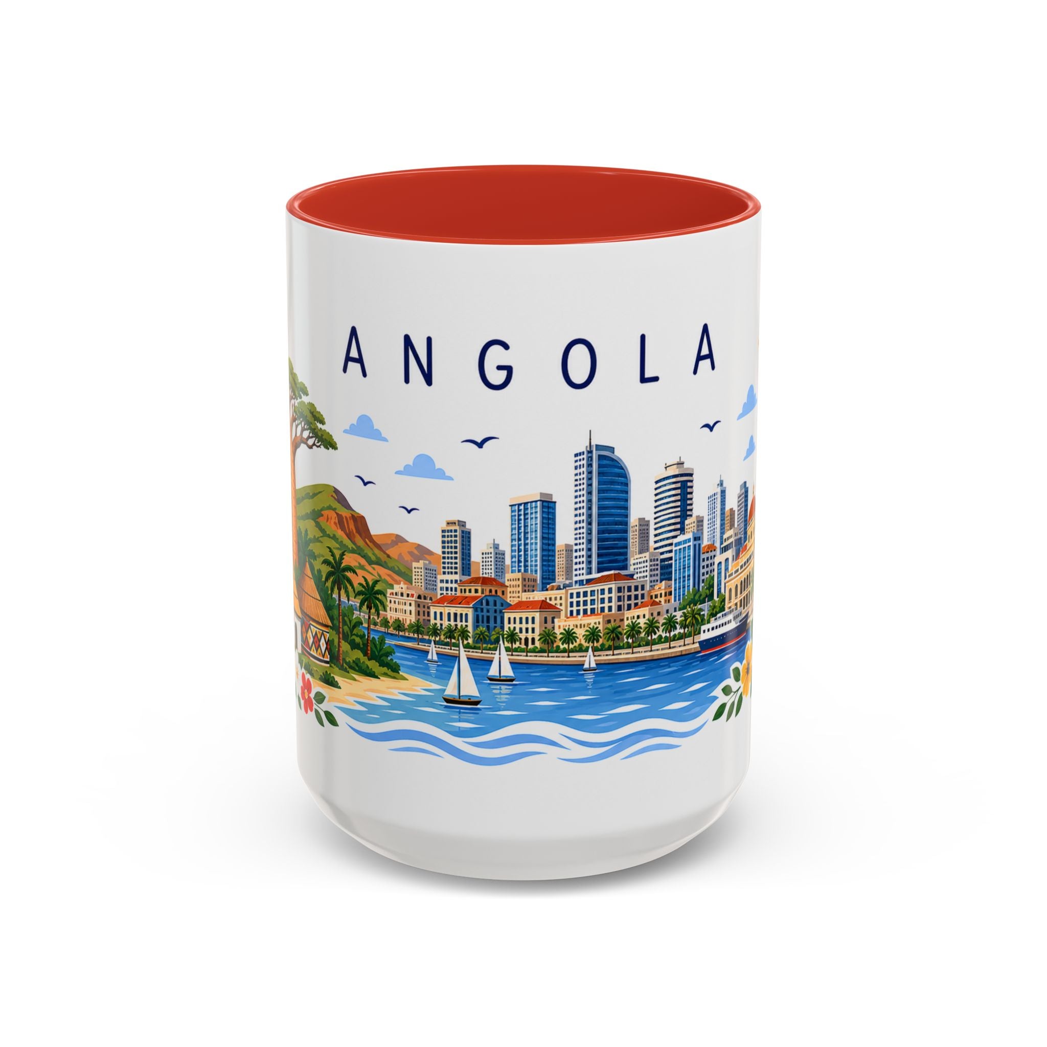 Angola Coffee Mug | Travel Souvenir Accent Mug | Place Gift Ceramic Cup 11oz 15oz