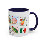 Cancun Coffee Mug | Postage Stamp Collage Mug | Travel Souvenir Accent Cup 11oz 15oz
