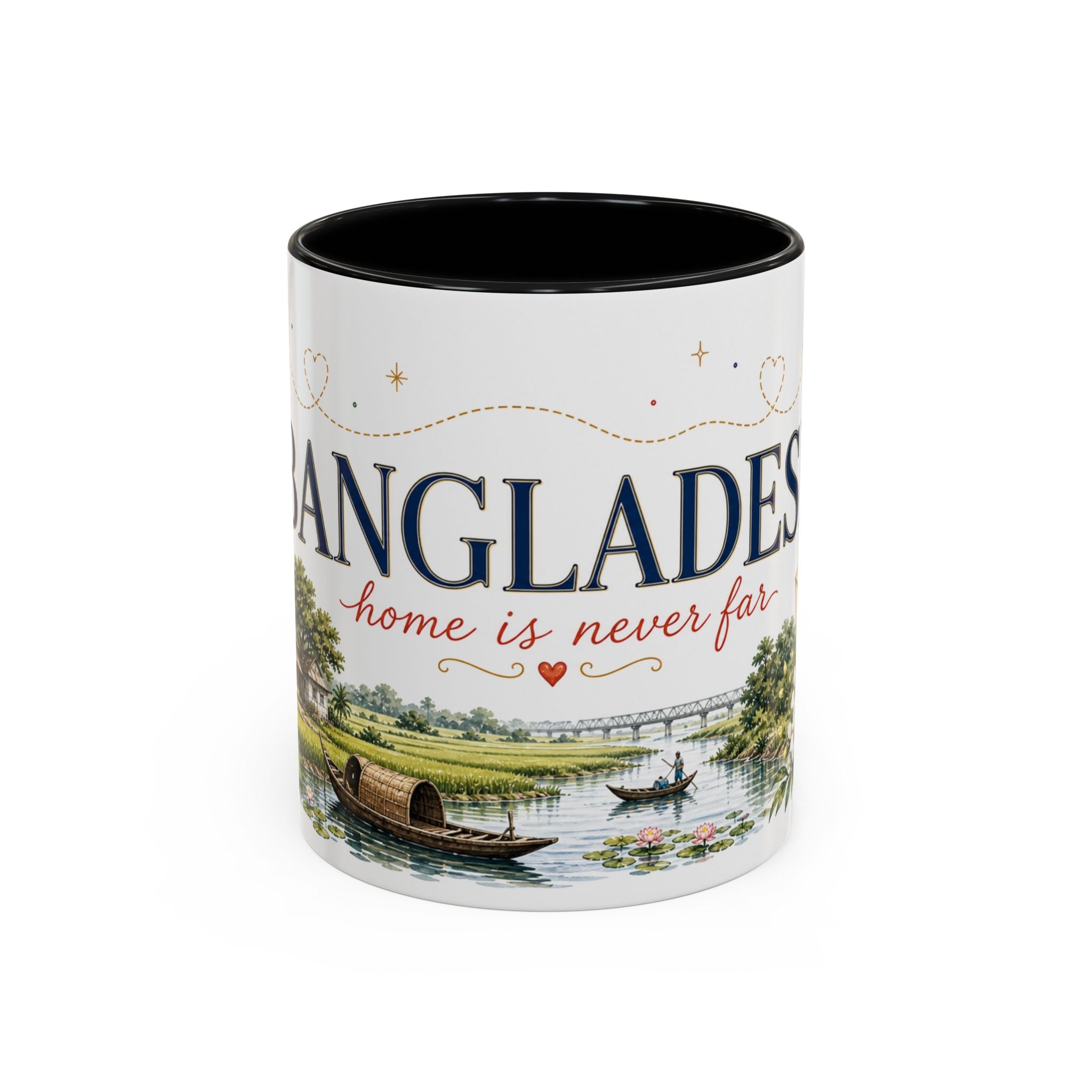 Bangladesh Home Country Mug | Moving Away Gift | Long Distance Friendship | 11 oz 15 oz Accent Mug