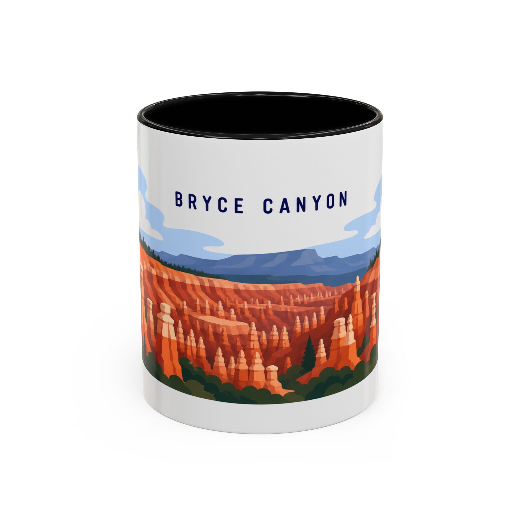 Bryce Canyon National Park Coffee Mug | Solid Color Block Park Souvenir | 11oz 15oz Accent Mug