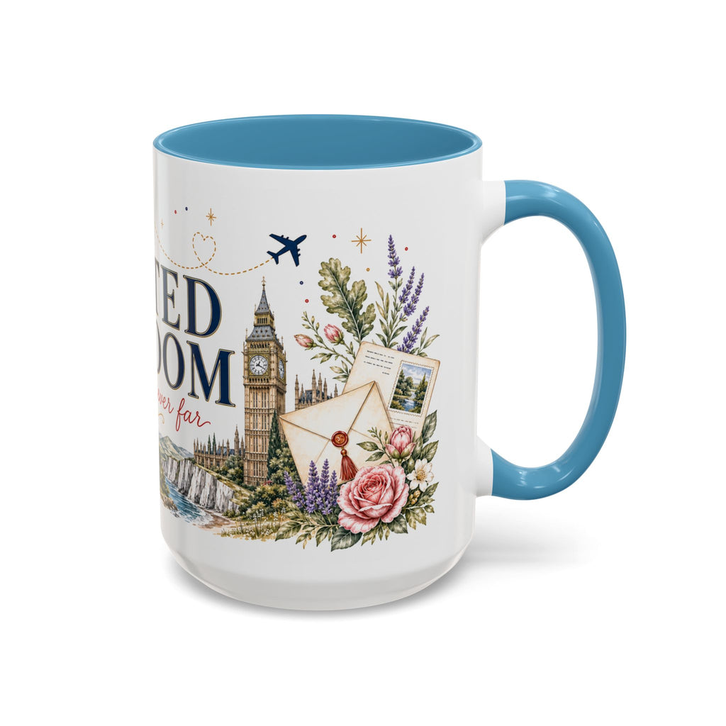 United Kingdom Home Country Mug | Moving Away Gift | Long Distance Friendship | 11 oz 15 oz Accent Mug
