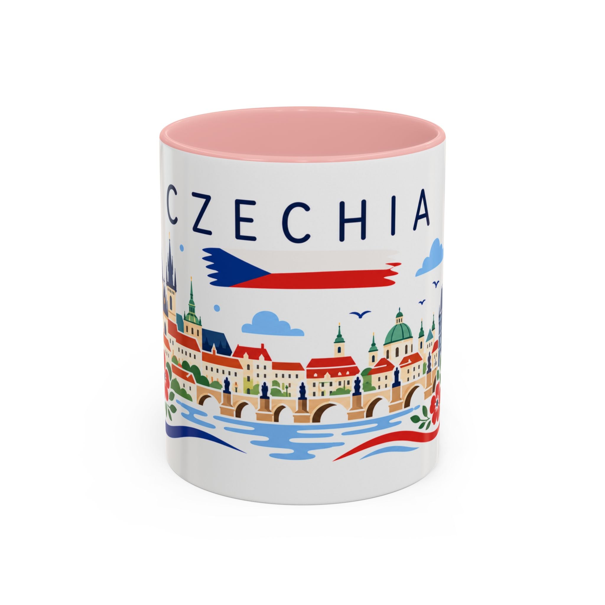 Czechia Coffee Mug | Travel Souvenir Accent Mug | Country Gift Ceramic Cup 11oz 15oz