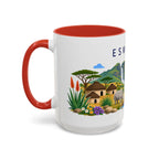 Eswatini Coffee Mug | Travel Souvenir Accent Mug | Country Gift Ceramic Cup 11oz 15oz