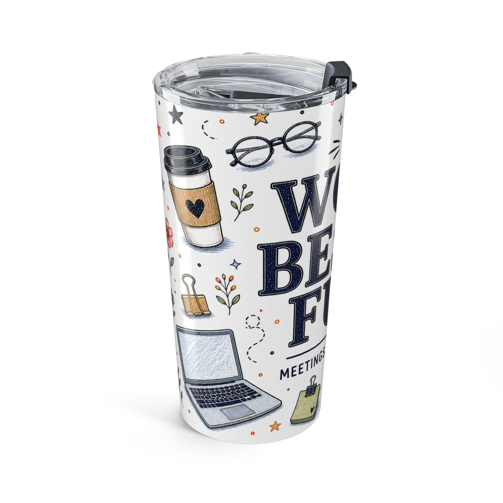 Work Bestie Fuel 20oz Tumbler | Coworker Gift | Insulated Stainless Steel Travel Cup