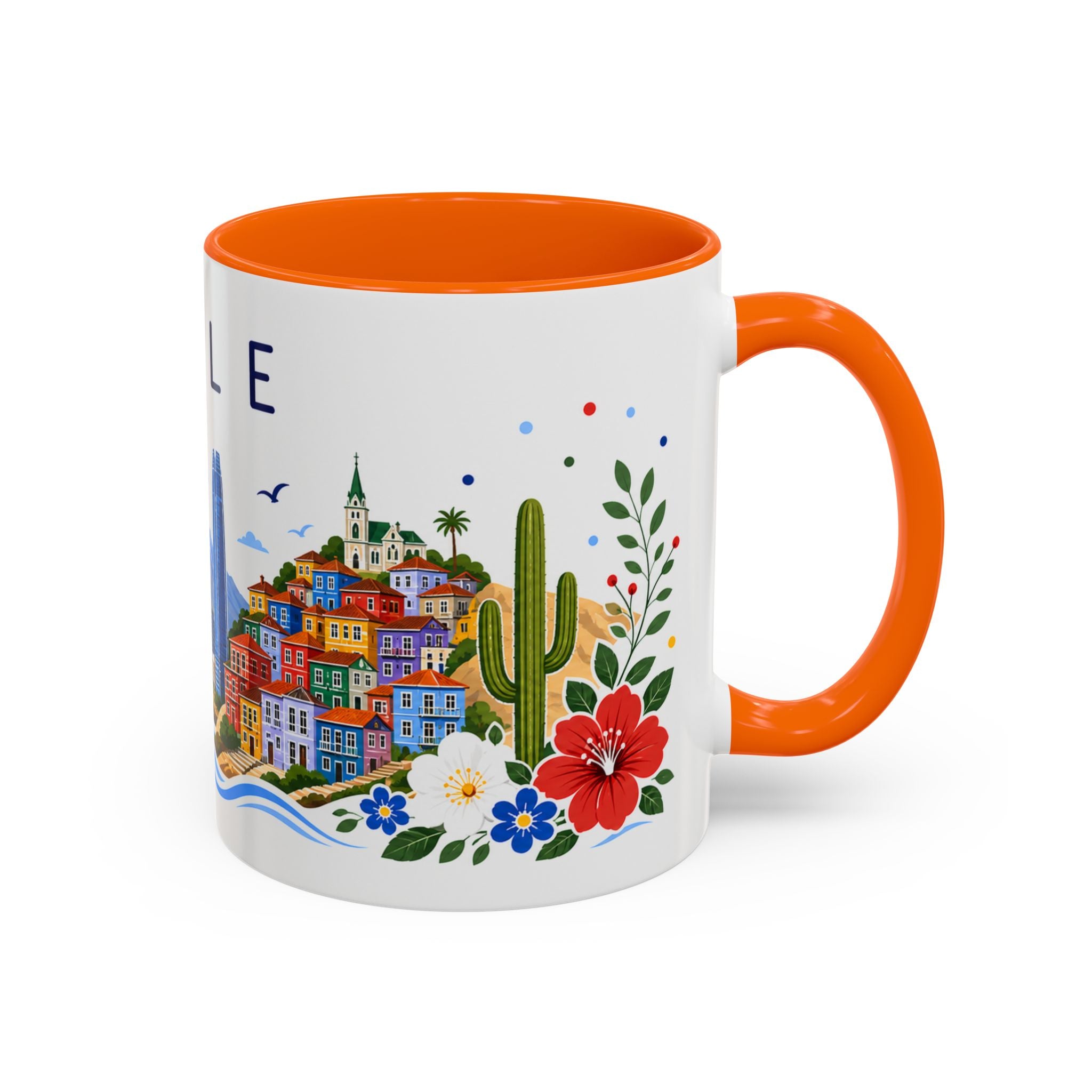Chile Coffee Mug | Travel Souvenir Accent Mug | Place Gift Ceramic Cup 11oz 15oz