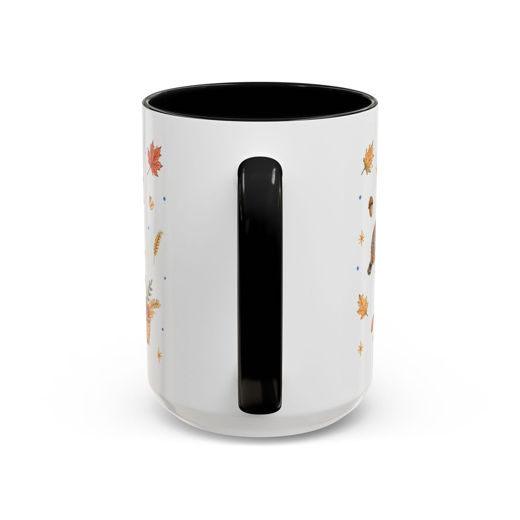 Thanksgiving Turkey Mug | Friendly Woodland Watercolor Gift | Autumn Accent Cup 11oz 15oz