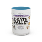 Death Valley National Park Coffee Mug | California Desert Hiking Camping Gift | Accent Color Ceramic 11oz 15oz