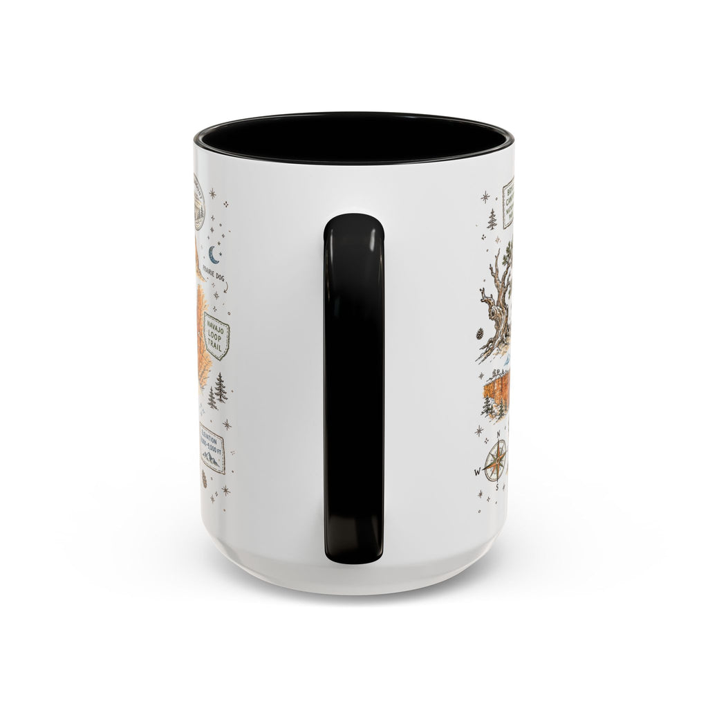 Bryce Canyon Coffee Mug | National Park Hiking Utah Gift | Accent Color Ceramic 11oz 15oz