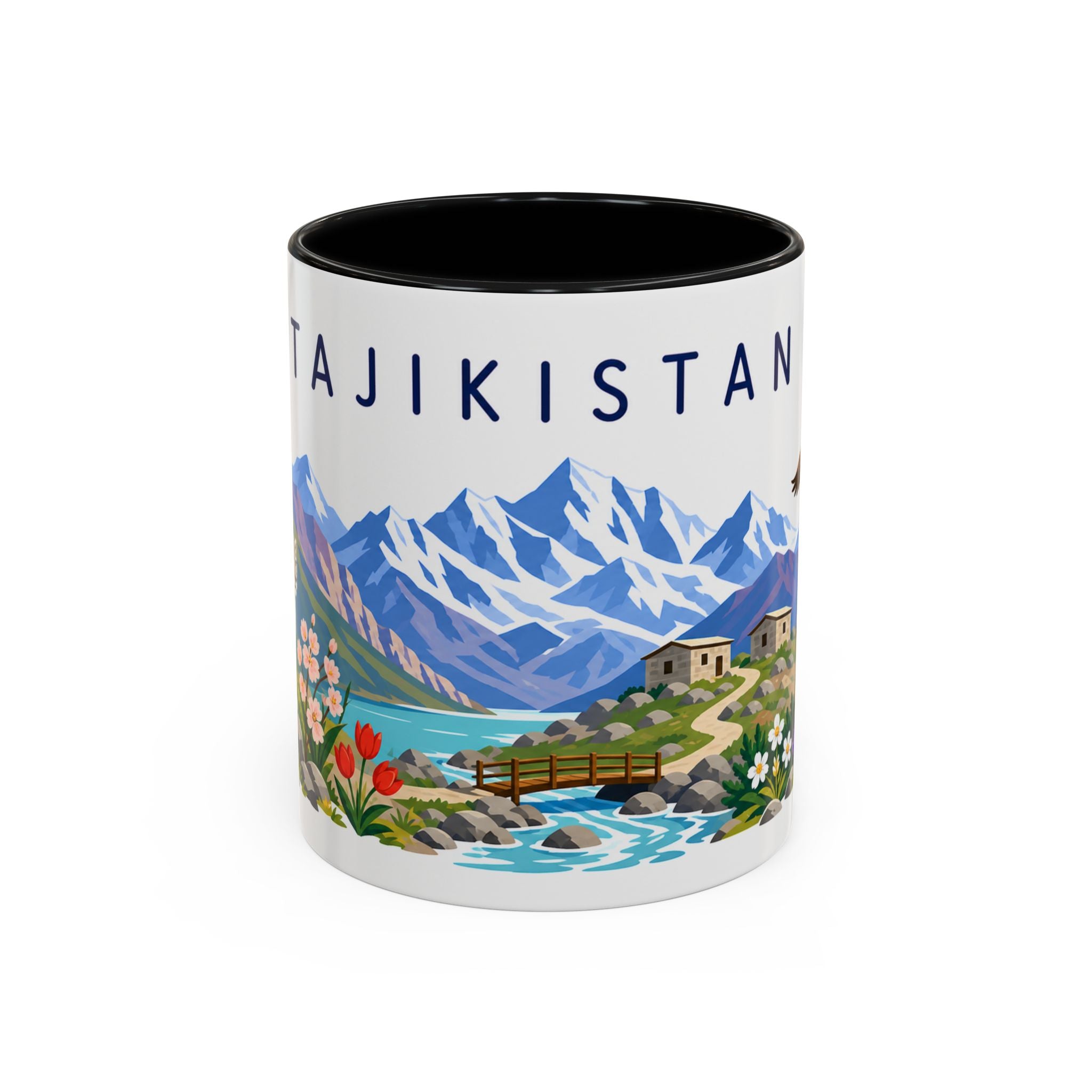 Tajikistan Coffee Mug | Travel Souvenir Accent Mug | Country Gift Ceramic Cup 11oz 15oz