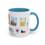Prague Coffee Mug | Postage Stamp Collage Mug | Travel Souvenir Accent Cup 11oz 15oz