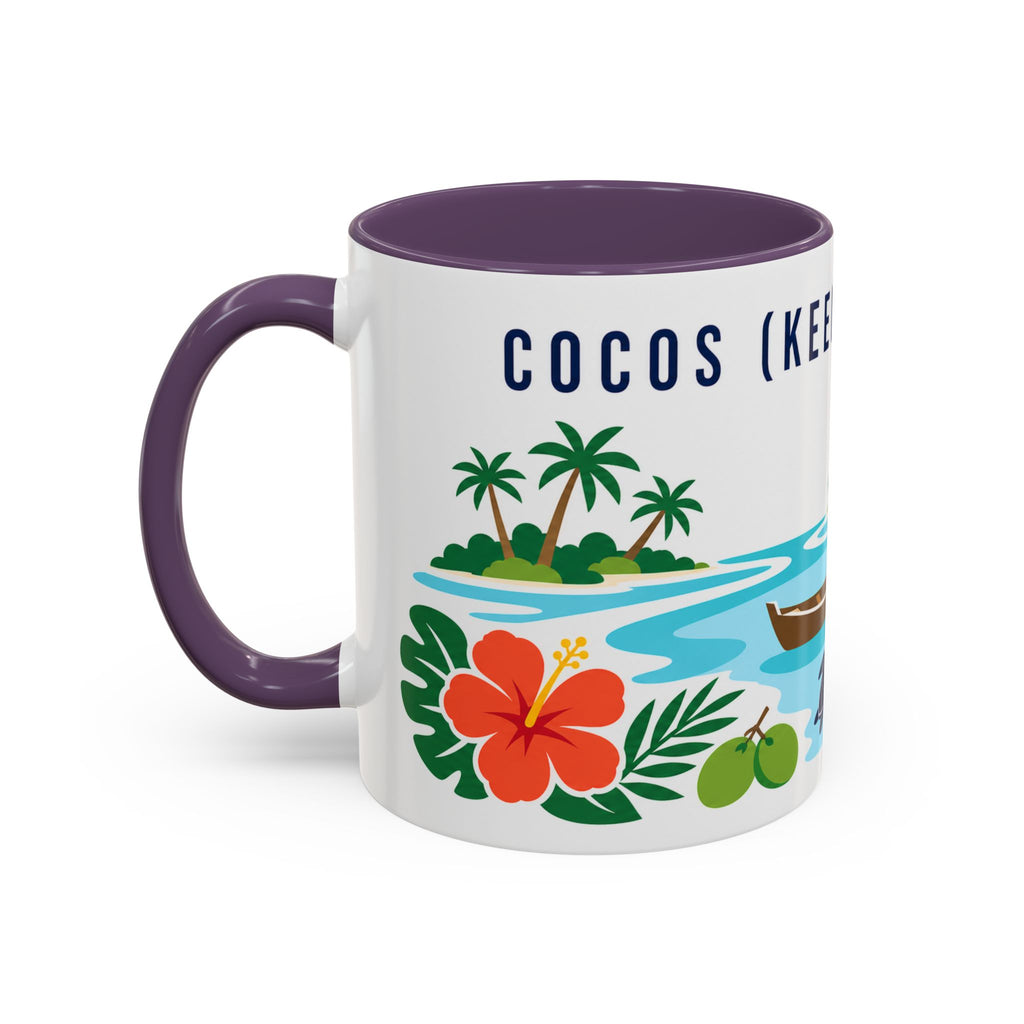 Cocos (Keeling) Islands Coffee Mug | Travel Souvenir Accent Mug | Country Gift Ceramic Cup 11oz 15oz
