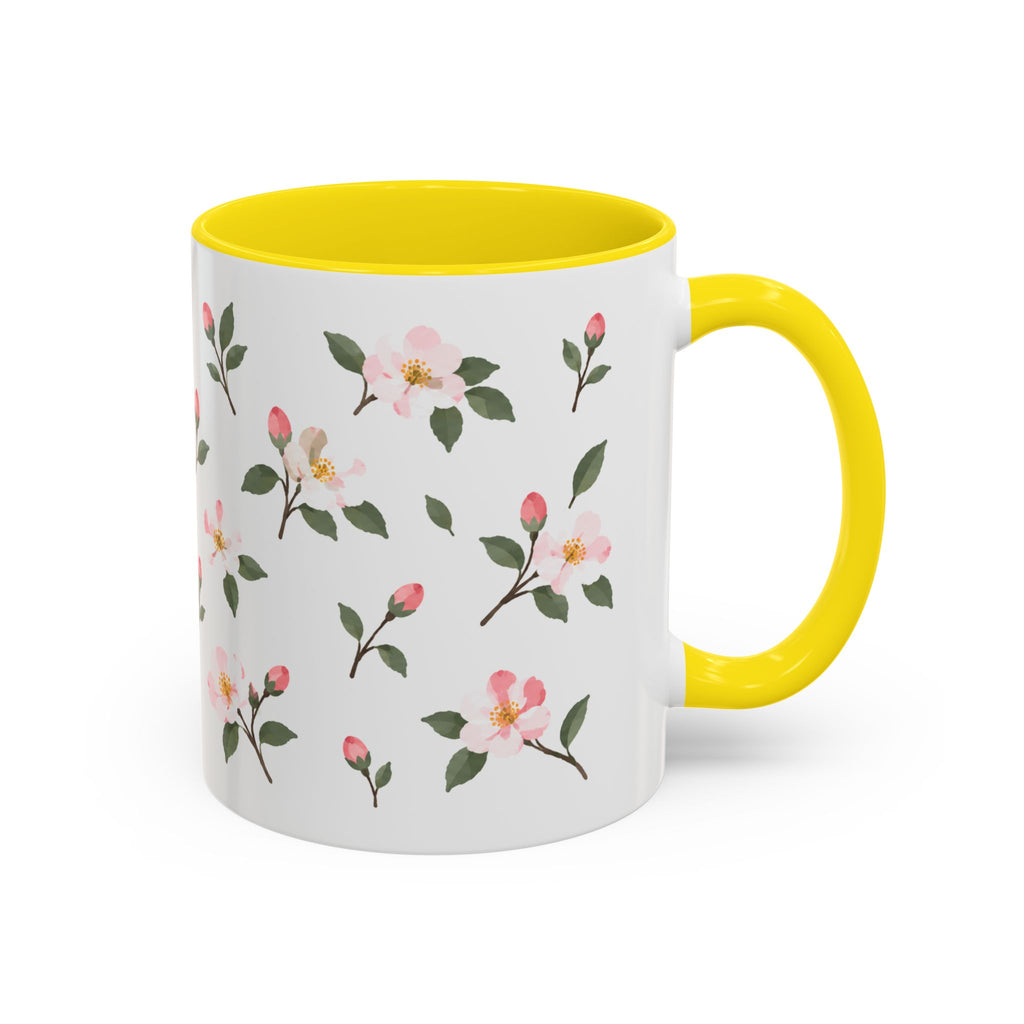 Arkansas Apple Blossom Mug, State Flower Floral Coffee Cup, 11oz Botanical Gift