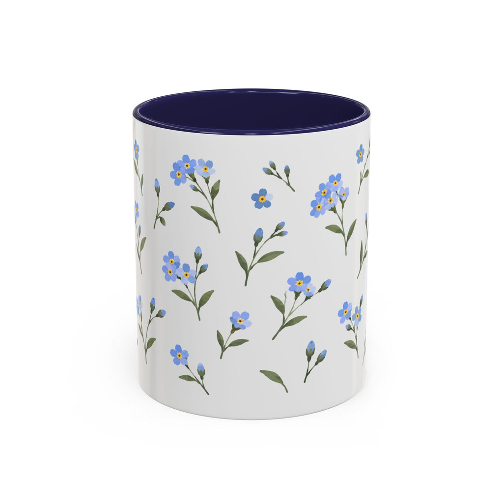Alaska Forget-me-not Mug, State Flower Floral Coffee Cup, 11oz Botanical Gift