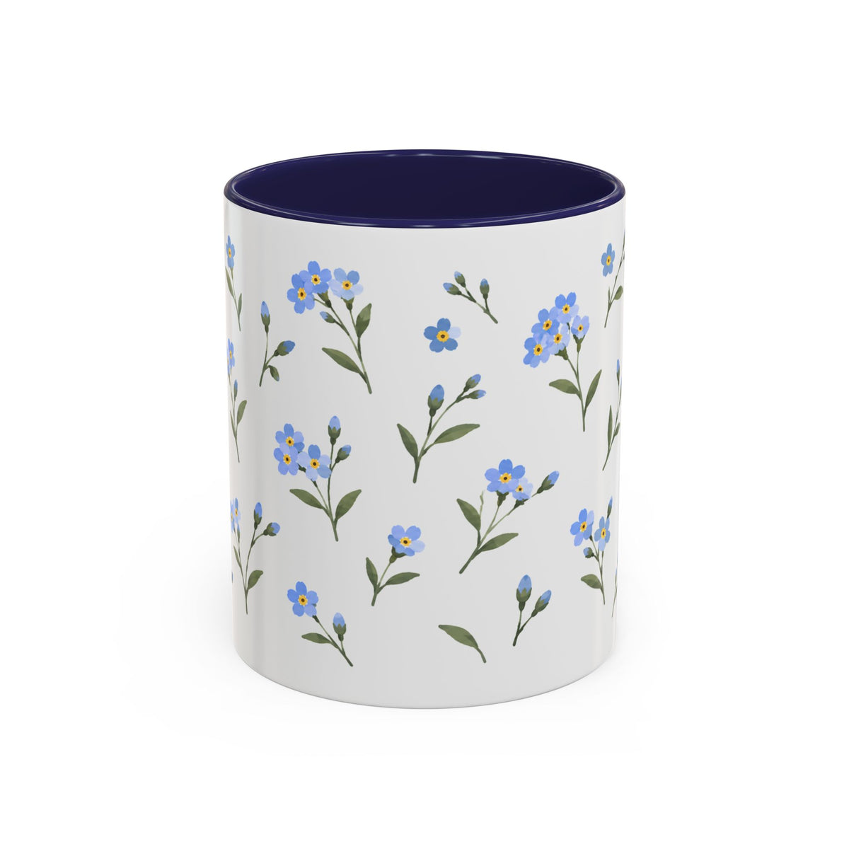 Alaska Forget-me-not Mug, State Flower Floral Coffee Cup, 11oz Botanical Gift