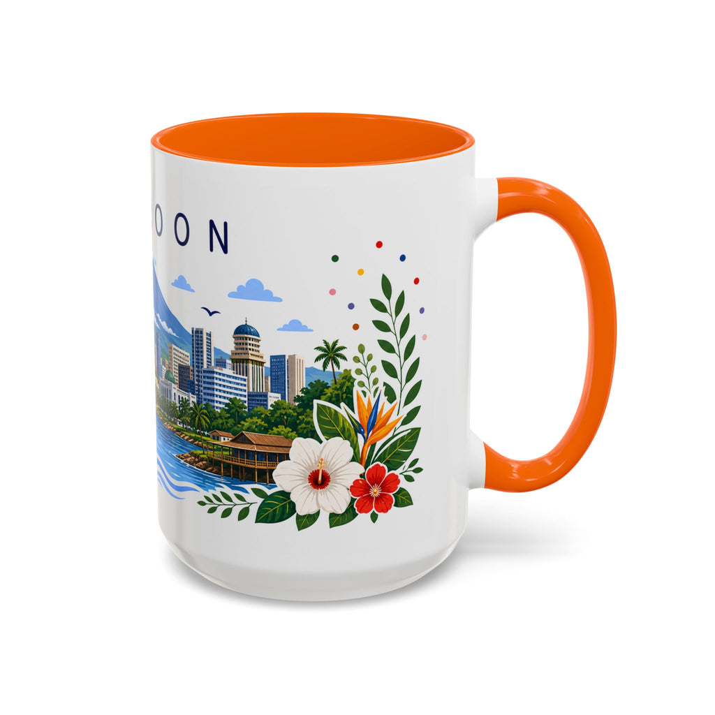 Cameroon Coffee Mug | Travel Souvenir Accent Mug | Place Gift Ceramic Cup 11oz 15oz