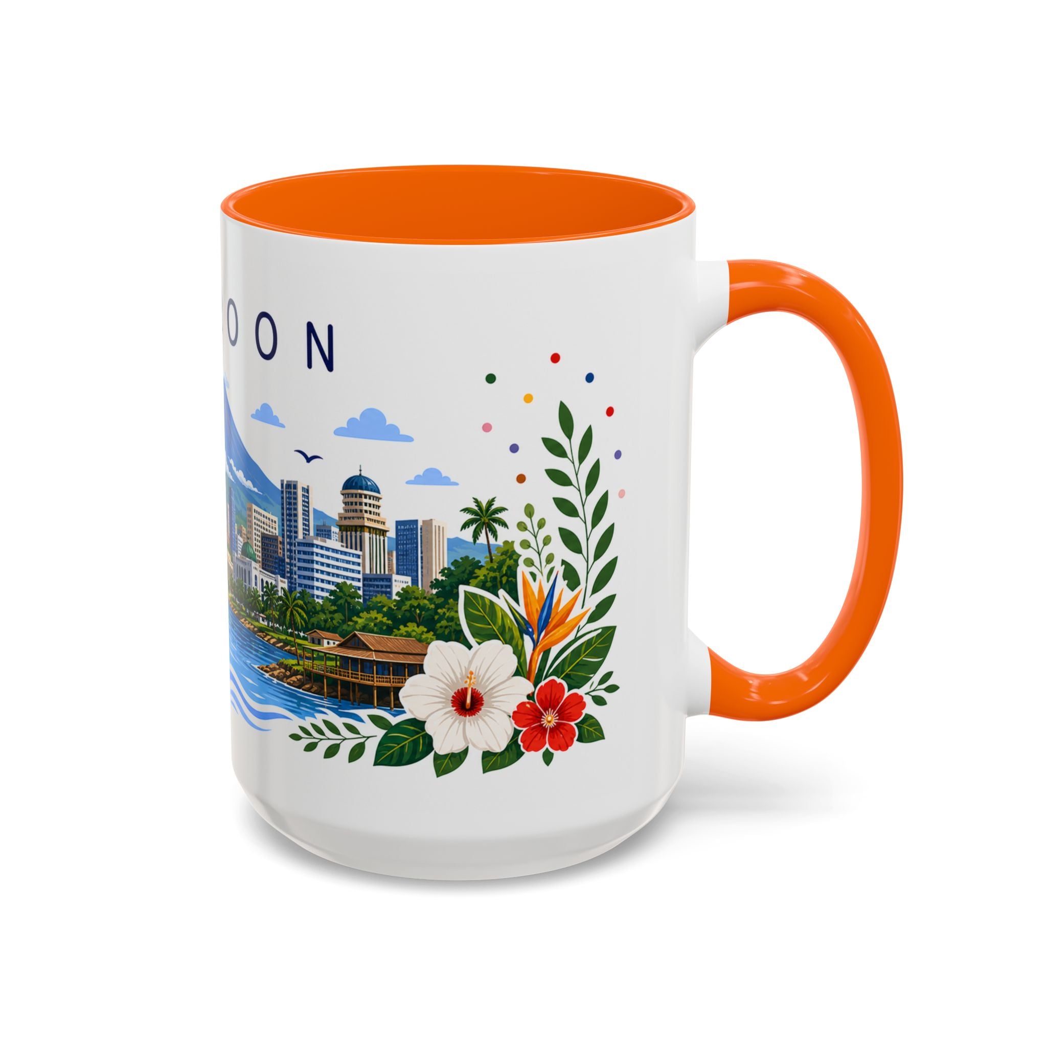 Cameroon Coffee Mug | Travel Souvenir Accent Mug | Place Gift Ceramic Cup 11oz 15oz