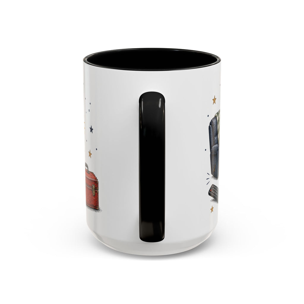 Grandpa's Jokes Are Legendary Coffee Mug | Funny Gift From Grandkids | Accent Ceramic 11oz 15oz