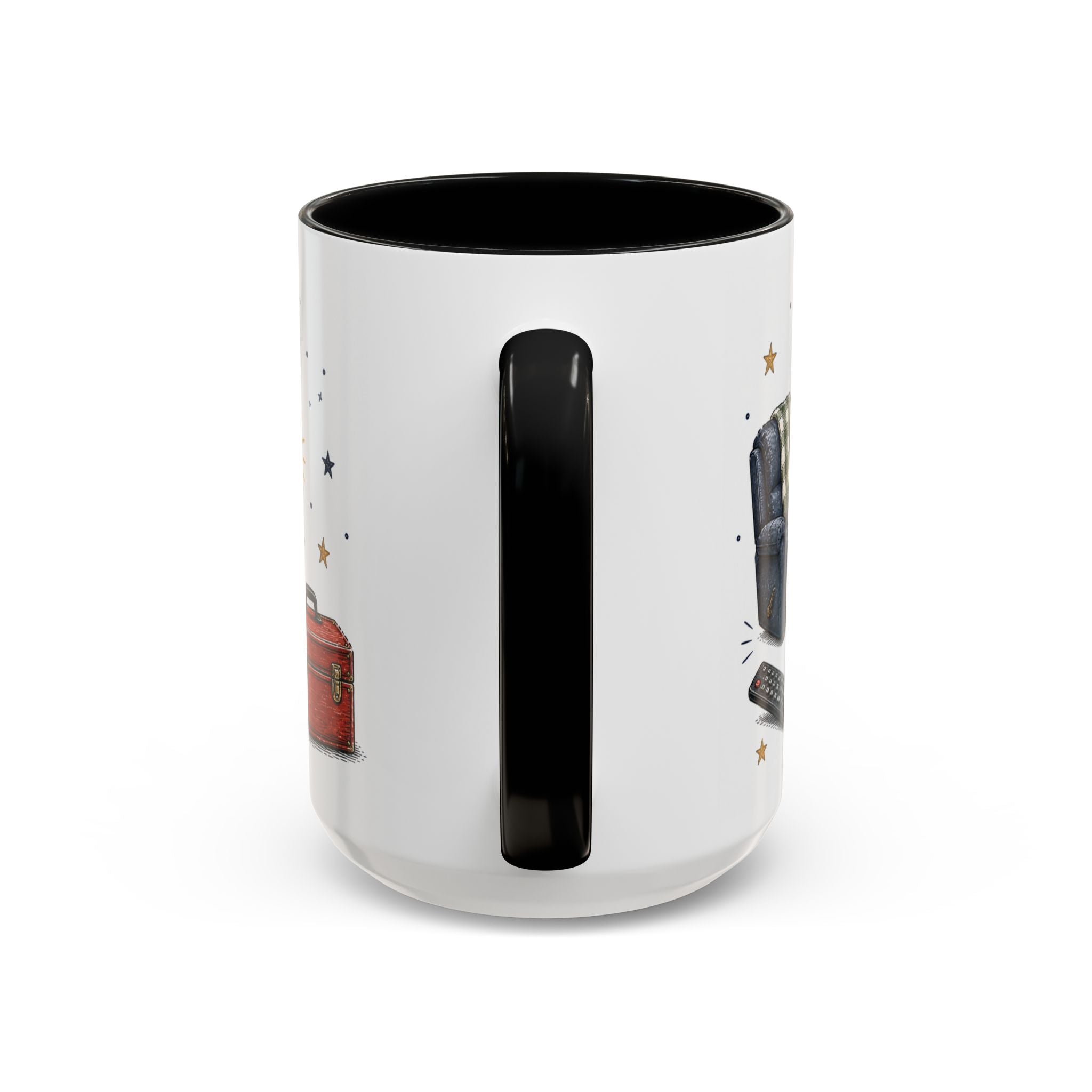 Grandpa's Jokes Are Legendary Coffee Mug | Funny Gift From Grandkids | Accent Ceramic 11oz 15oz