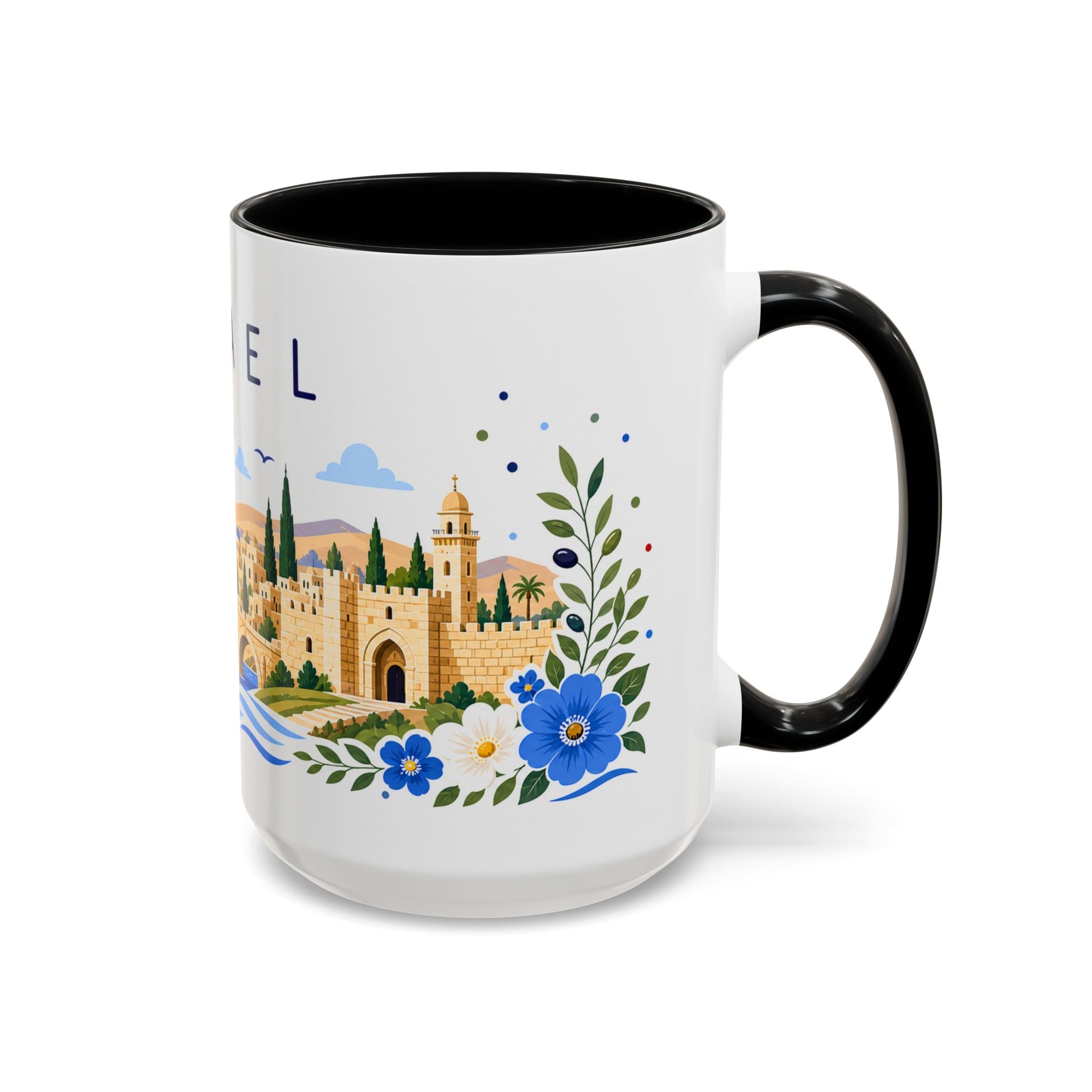 Israel Coffee Mug | Travel Souvenir Accent Mug | Place Gift Ceramic Cup 11oz 15oz