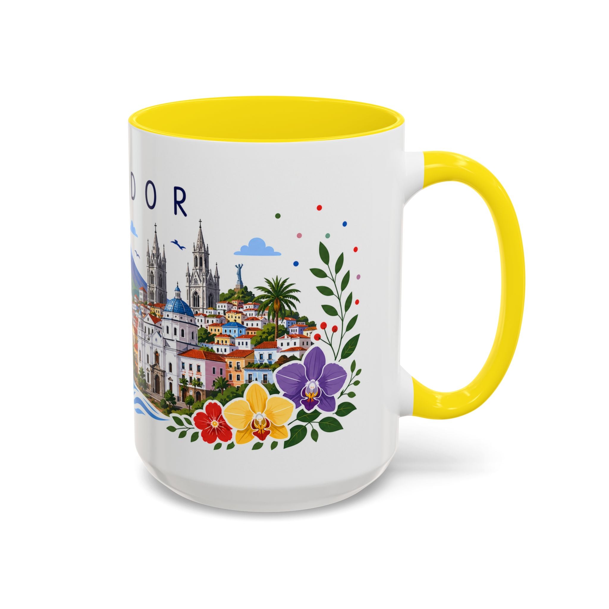 Ecuador Coffee Mug | Travel Souvenir Accent Mug | Place Gift Ceramic Cup 11oz 15oz