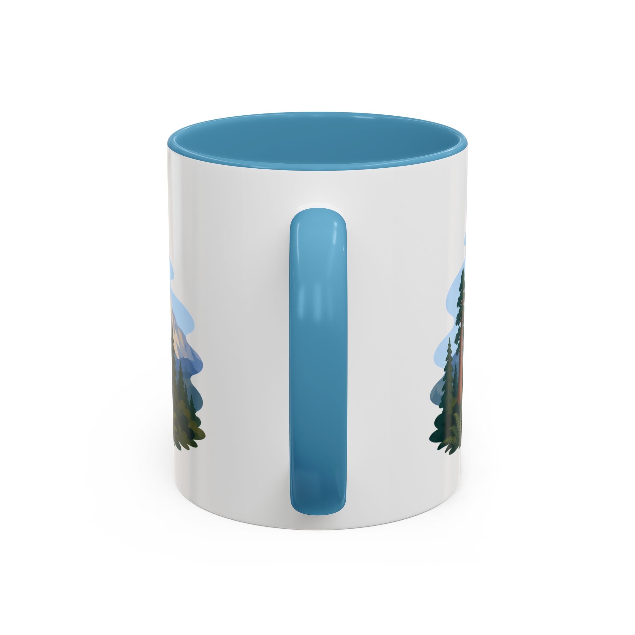 Sequoia National Park Coffee Mug | Solid Color Block Park Souvenir | 11oz 15oz Accent Mug