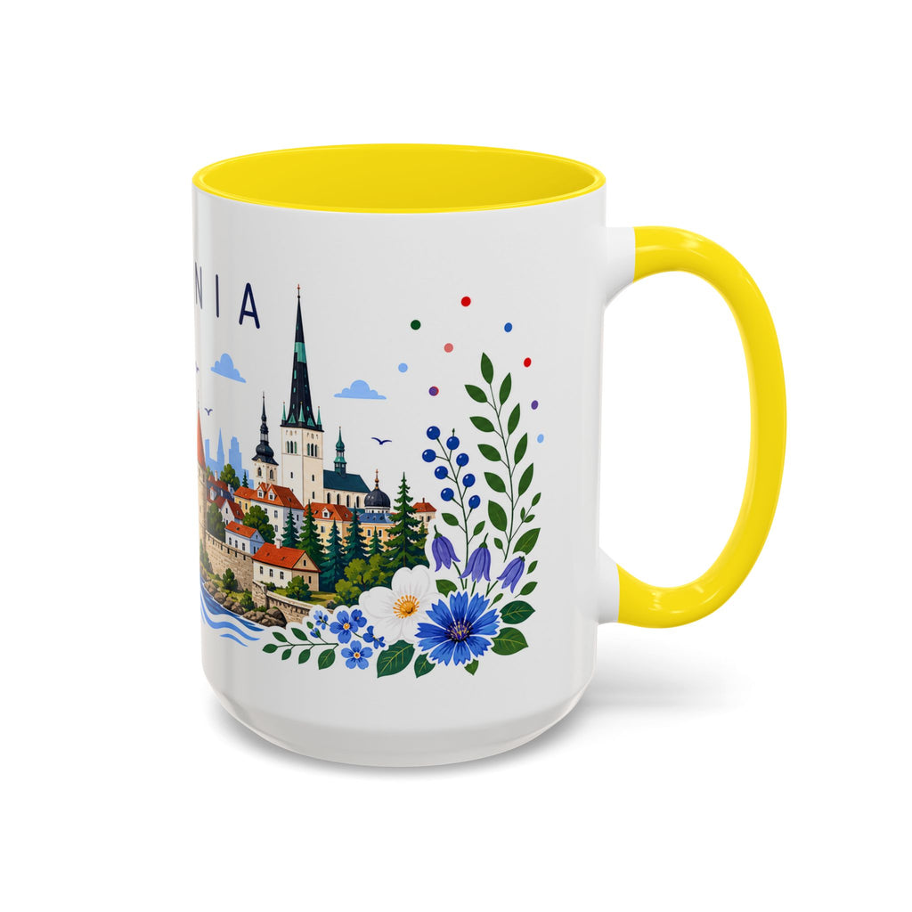 Estonia Coffee Mug | Travel Souvenir Accent Mug | Place Gift Ceramic Cup 11oz 15oz
