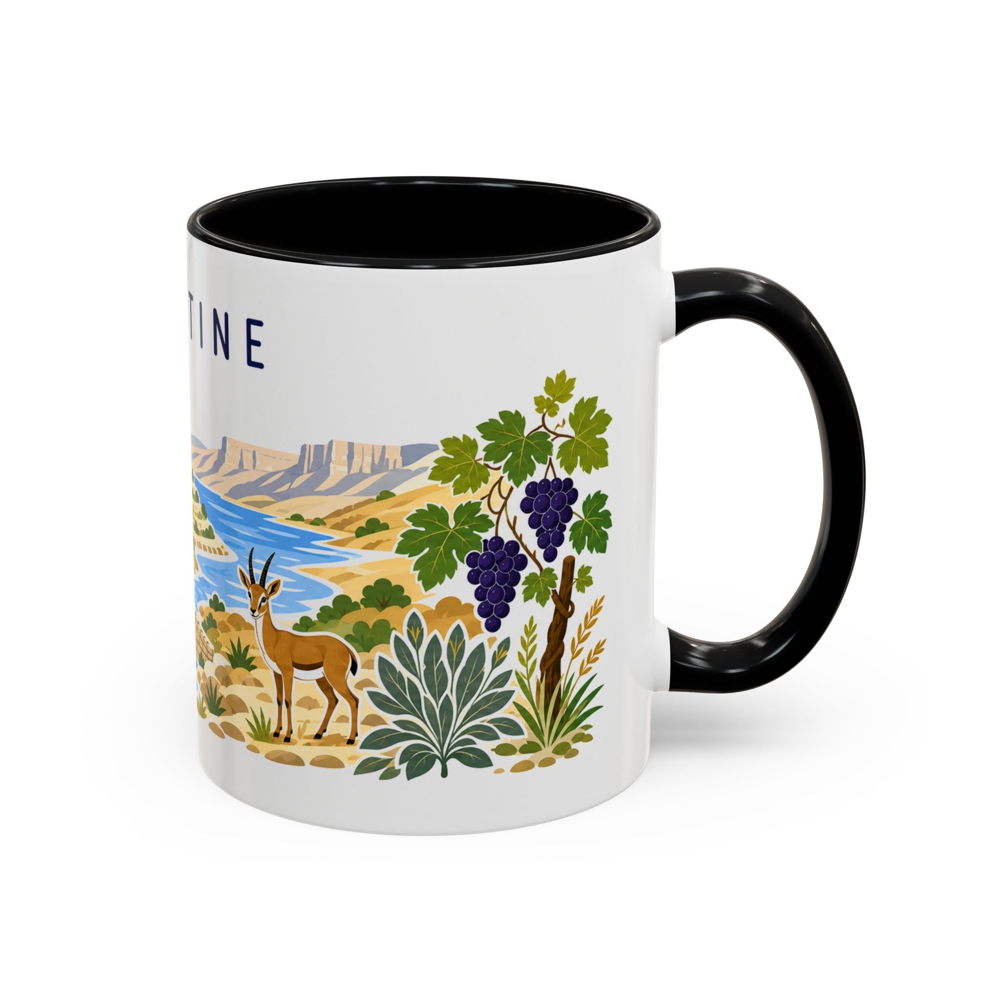 Palestine Coffee Mug | Travel Souvenir Accent Mug | Country Gift Ceramic Cup 11oz 15oz