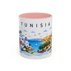 Tunisia Coffee Mug | Travel Souvenir Accent Mug | Place Gift Ceramic Cup 11oz 15oz