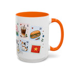 Ho Chi Minh City Coffee Mug | Postage Stamp Collage Mug | Travel Souvenir Accent Cup 11oz 15oz