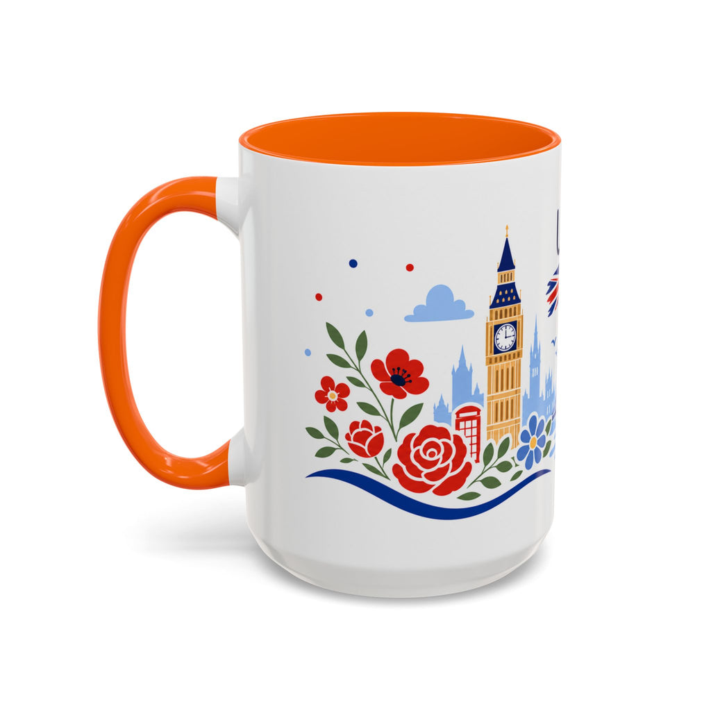 United Kingdom Coffee Mug | Travel Souvenir Accent Mug | Country Gift Ceramic Cup 11oz 15oz