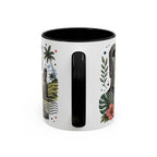 Easter Island Coffee Mug | Travel Destination Souvenir Gift | Accent Color Ceramic 11oz 15oz