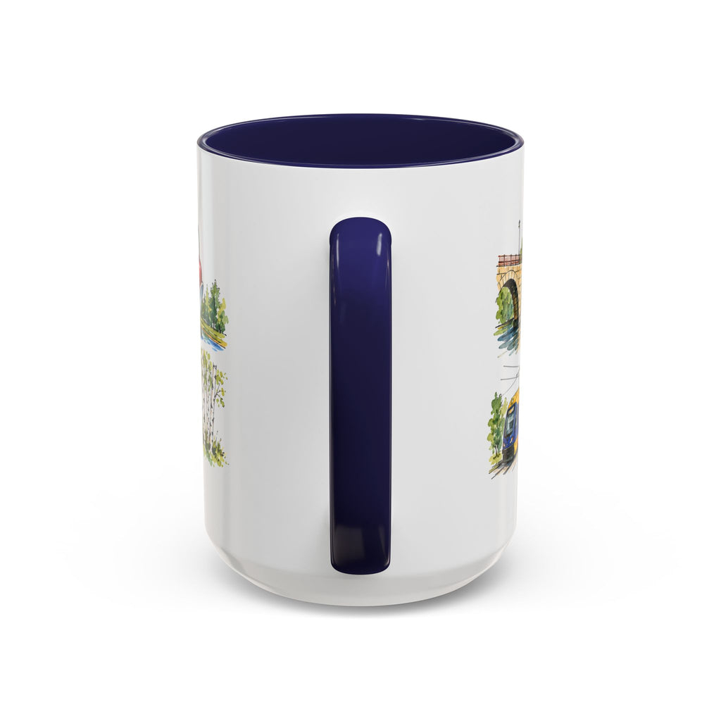Minneapolis Illustrated Travel Mug | City Souvenir Accent Coffee Mug | 11oz 15oz Ceramic Cup