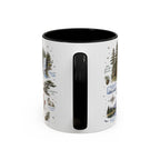 Mount Rainier Coffee Mug | National Park Hiking Washington Gift | Accent Color Ceramic 11oz 15oz