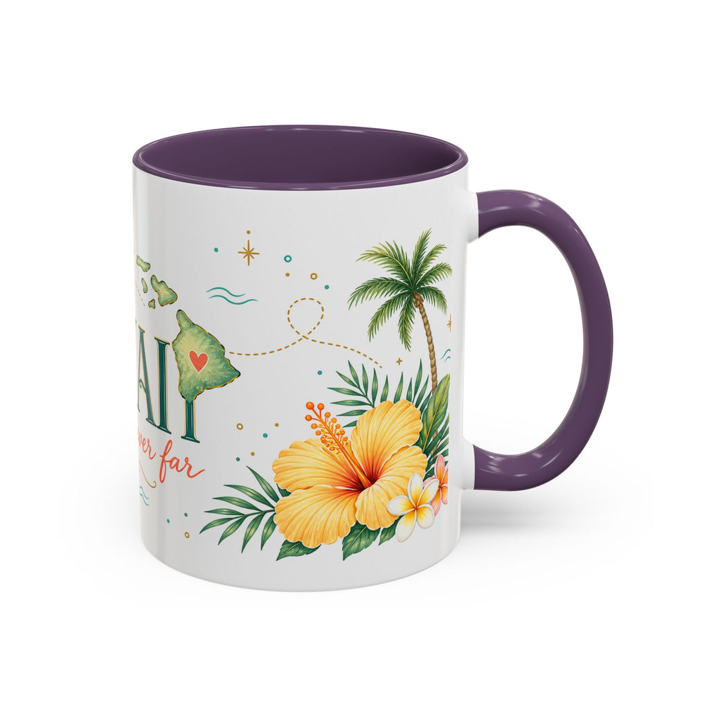Hawaii State Map Mug | Moving Away Gift | Long Distance Friendship Coffee Cup