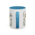 Pyramids of Giza Coffee Mug | Travel Destination Souvenir Gift | Accent Color Ceramic 11oz 15oz