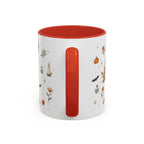 Black Cat Halloween Mug | Pumpkin Moon Watercolor Gift | Spooky Accent Cup 11oz 15oz